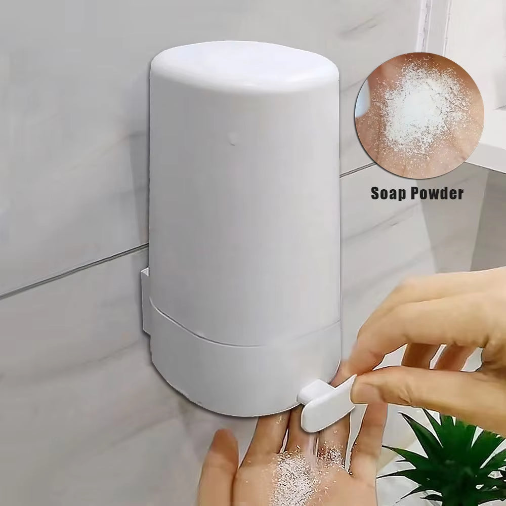 Wall-Mounted Soap Grinder - 3 Adjustable Grinding Levels, Waterproof Refillable Soap Dispenser for Bathroom & Kitchen, Compact S